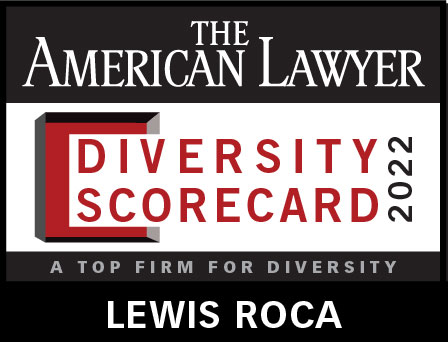 The American Lawyer Diversity Scorecard 2022 Logo - Lewis Roca