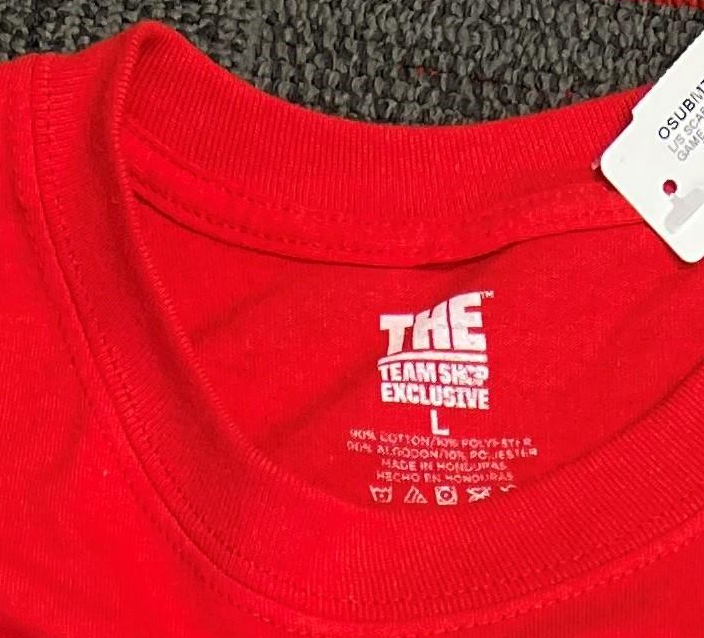 Image of THE Ohio State tshirt tag